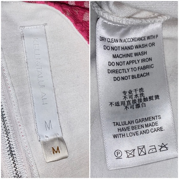 Talulah Scrolling Lace Dress, Hot Pink, Medium - Picture 8 of 11